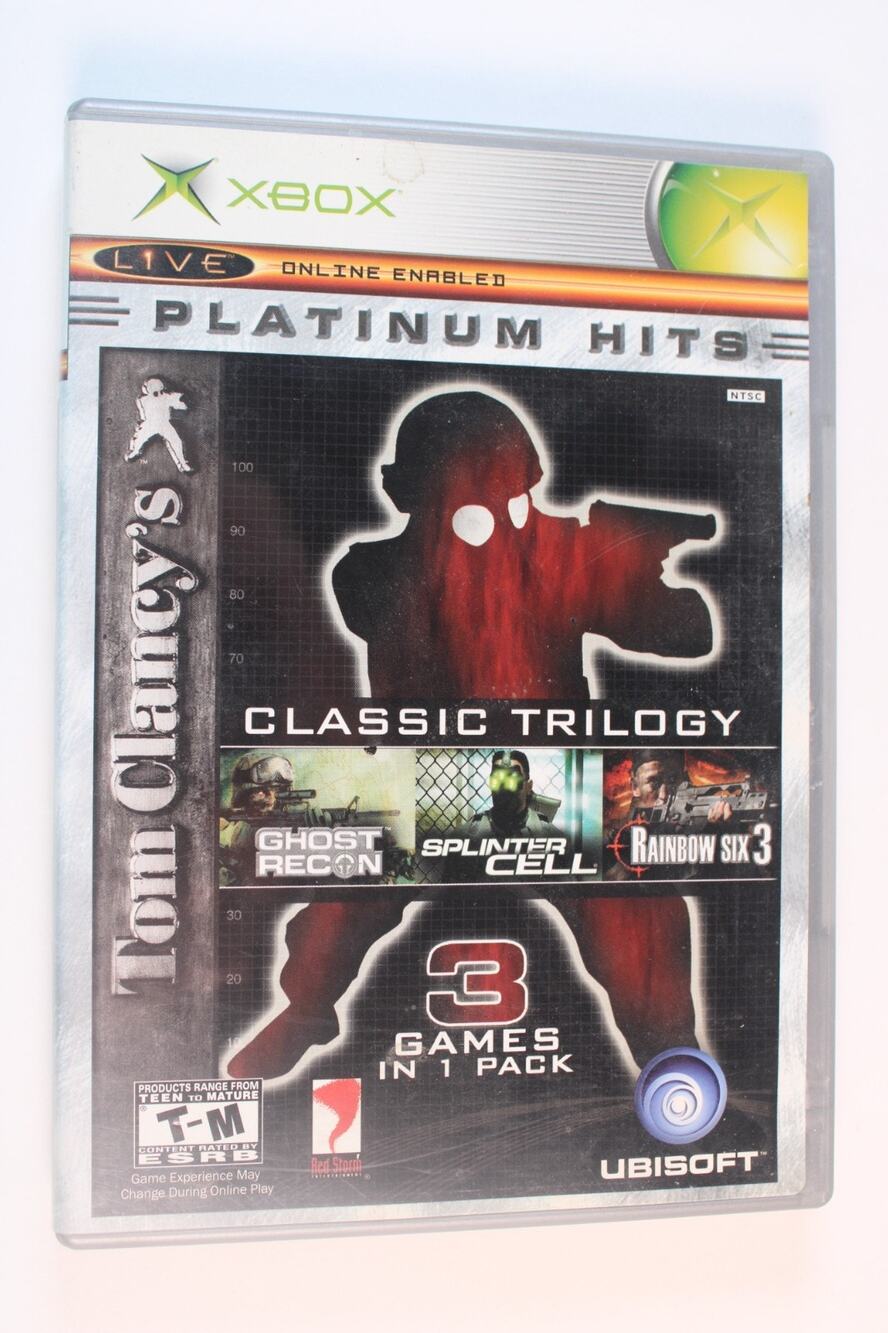 Tom Clancy's Classic Trilogy (Microsoft Xbox 2004) Complete Tested Works Ubisoft